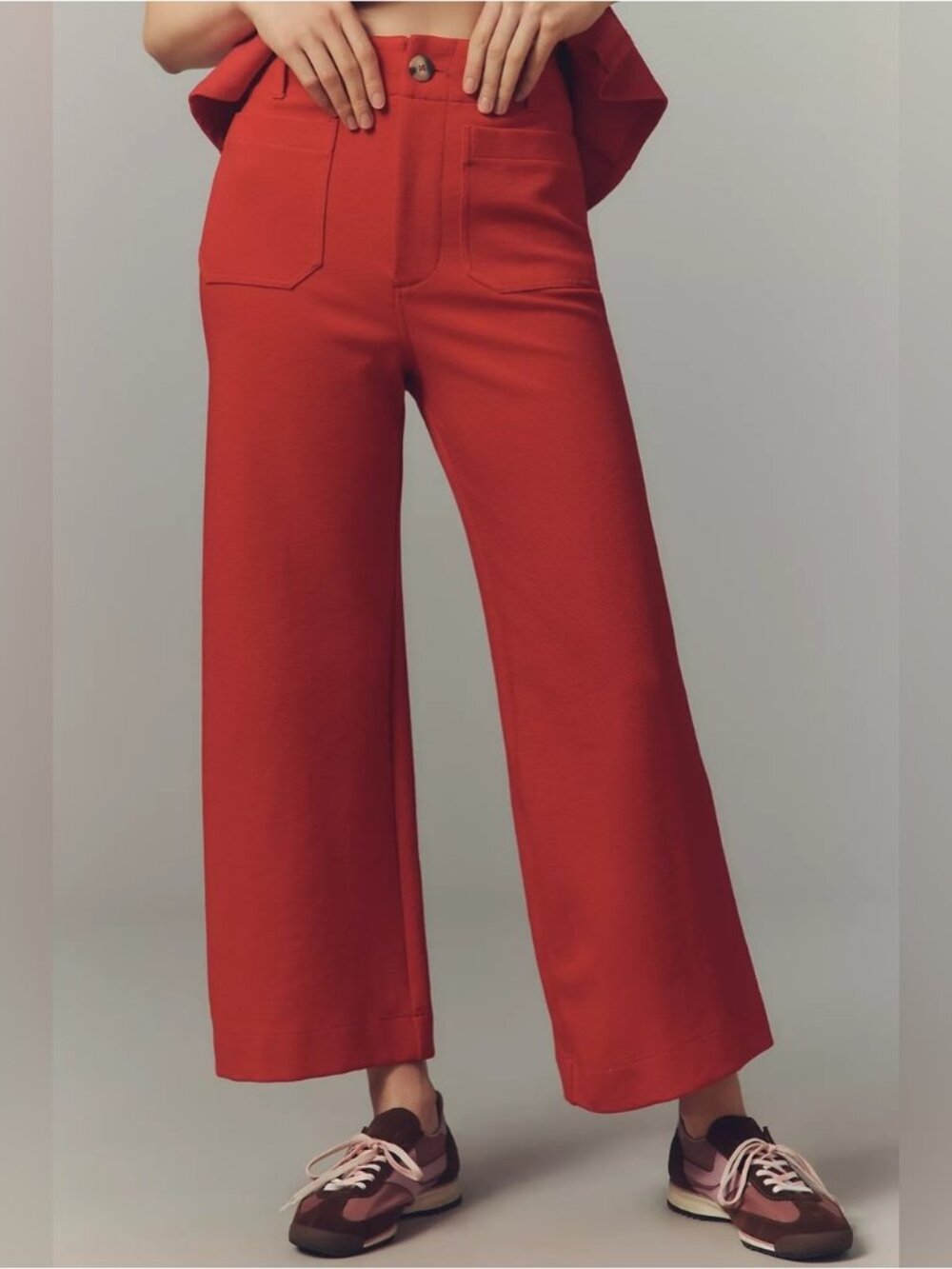 NWT Size 28 - The Colette Knit Crop Wide-Leg Pants by Maeve (NWT US$ 138)